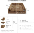 mopio Oversized Modular Sectional Sofa - Image 2