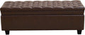 WUTUTUEE 50" Faux Leather Storage Ottoman Bench, End of Bed Upholstered by WUTUTUEE