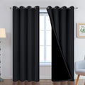 Yakamok Black 100% Blackout Curtains 90 Inches Long by Yakamok
