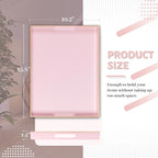 MAONAME Pink Serving Tray with Handles, Modern Decorative Tray - Image 2
