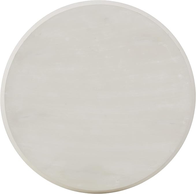 Powell Round Top Shanice Oar Coastal Blue and White Side Table - Image 17