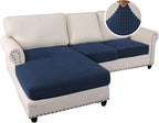 H.VERSAILTEX Sectional Couch Covers 3 Pieces Sofa Seat Cushion Covers L Shape - Image 2