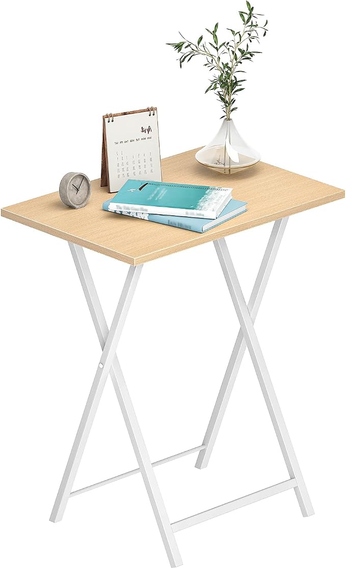 HOOBRO Folding TV Tray Tables, Industrial Snack Tables - Image 4