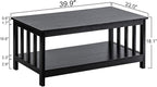 ChooChoo Mission Coffee Table, 40 Black - Image 2