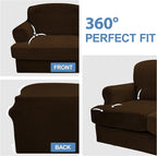 CUCRAF T Cushion Sofa Cover 2 Piece Armchair Slipcovers, Soft Thick Velvet - Image 8