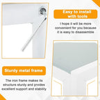 FDW | 5-Piece Dining Table Set | White | Glass Kitchen Table - Image 4