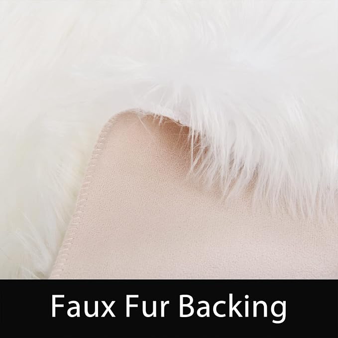 Latepis High Pile Faux Fur Area Rug, 5 x 8 ft, Fluffy Rug - Image 3