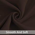 Yakamok Room Darkening Curtains 52x108 inch Chocolate Brown-Living Room | 2 - Image 3