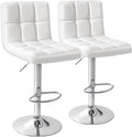Homall Bar Stools Modern PU Leather Adjustable Swivel Barstools, Armless by Homall