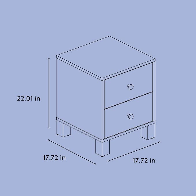Storkcraft California 2-Drawer Nightstand – GREENGUARD Gold Certified, Premium - Image 3
