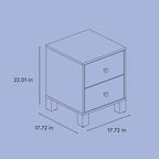 Storkcraft California 2-Drawer Nightstand – GREENGUARD Gold Certified, Premium - Image 3