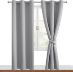 Blackout Curtains for Bedroom, 38 x 84 Inch, 2 Panels | Thermal Insulated & by Hiasan
