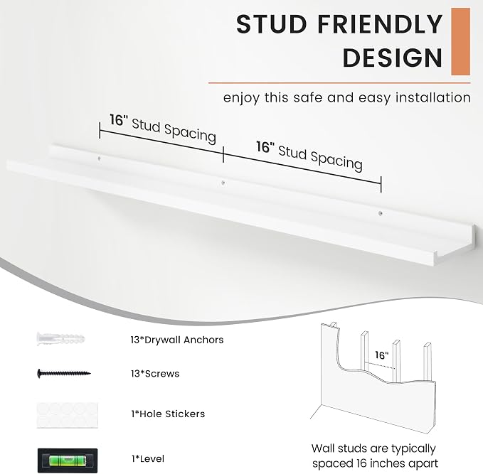 FLYJOE Floating Picture Ledge Shelves - Image 5