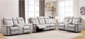 ANJ 3-Piece Faux Leather Power Recliner Sofa Set by ANJ