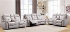 ANJ 3-Piece Faux Leather Power Recliner Sofa Set by ANJ