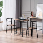 VINGLI 3 Piece Dining Set, Small Kitchen Table Set - Image 2