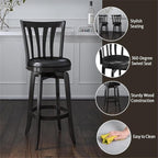 Hillsdale Savana Wood Bar Height Kitchen Stool, 29.5" High - Image 4