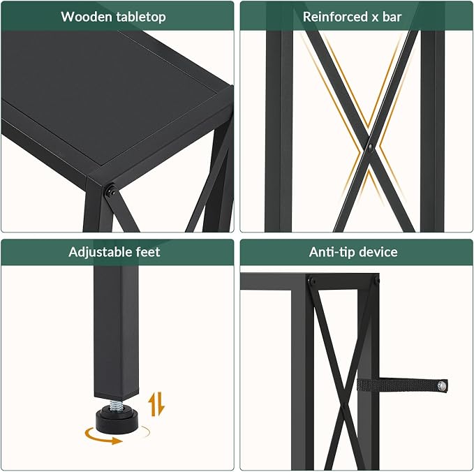 Gewudraw 55.1" Narrow Sofa Table, Console Table - Image 8