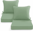 Summsun Outdoor Cushions for Patio Furniture, Double-Sided Waterproof Backrest by SUMMSUN