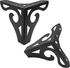 Piutouyar 4 Inch Hollow Out Furniture Legs Set of 4, Modern Triangle Couch Feet - Image 5