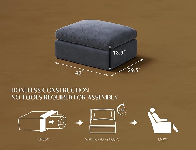 ohllob Ottoman for Cloud Sectional Couches Living Room - Image 2