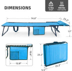 Patio Lounge Chair Folding Chaise Bed - Image 3
