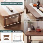 31.5in Japanese Floor Table, Vintage Tea Table Low Table, Rectangular Style - Image 6