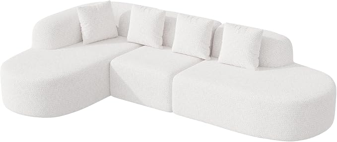 114 Inch Boneless Couches for Living Room, Modern Modular Sectional Sofa - Image 8