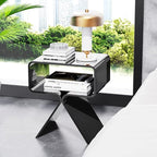 Acrylic Nightstand Side Table Modern Design Clear Home Decor Display End Table - Image 2