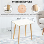 FORAOFUR Small Side Table, Modern Wood Mini Coffee Table, Easy Assembly Compact - Image 7