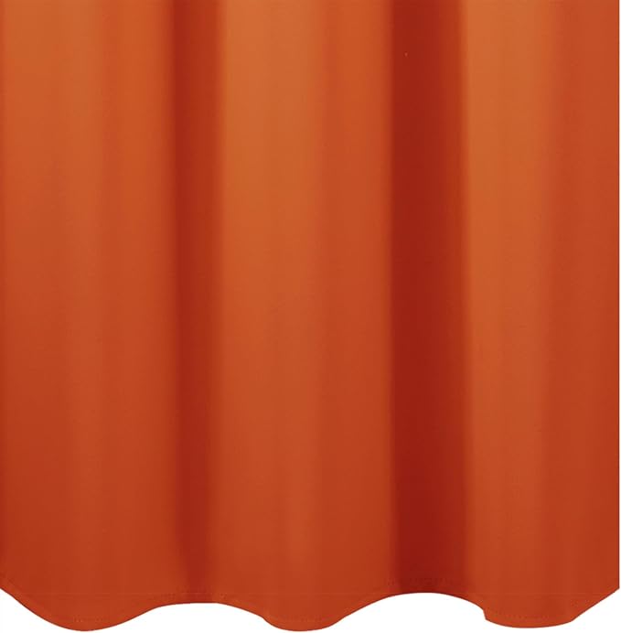 Blackout Curtains 66 x 54 Inch Long Orange Curtains Set of 2 Panels Room - Image 8