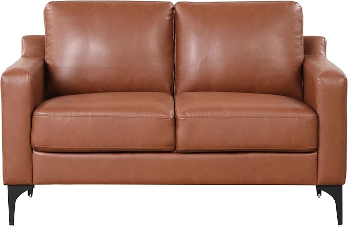 Serta Triton 55.5" Loveseat, Transitional Modern, Dreamcoil Comfort, Metal Legs by SertaDreamConvertibles