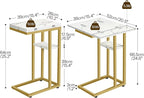 HOOBRO Foldable C Shaped End Table, C Shaped Side Table - Image 3