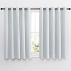 NICETOWN Greyish White Room Darkening Curtains by NICETOWN