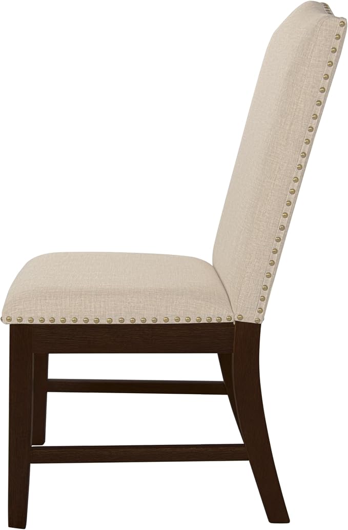 HomePop Scalloped Back Dining Chair - Image 5