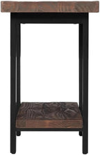 Alaterre Furniture Pomona Living Room 2-Tier Solid Wood End Table - Image 11