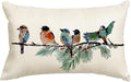 RABUSOFA Christmas Pillow Covers 12x20 Inch Birds Christmas Decorations by RABUSOFA