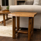 Rustic Log Live Edge End Table – Small Indoor End Table or Night Stand Table - Image 2