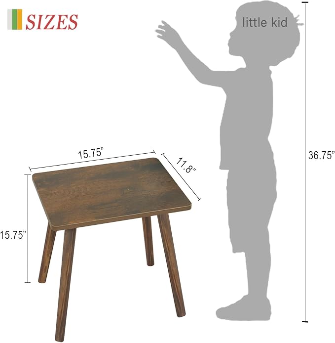 AWASEN Side Table, Small Wood End Table Living Room, Mini Bed Side Table Modern - Image 2
