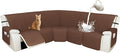 Arfntevss Recliner Sectional Couch Covers 1OO% Waterproof L Shape Sofa Cover by Arfntevss