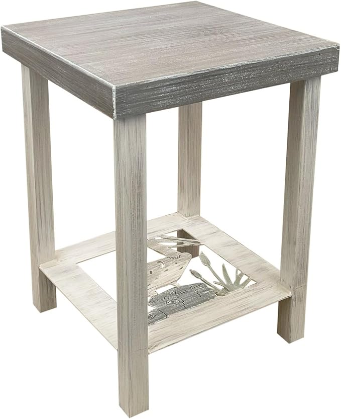 Furniture Barn USA Cottage, and Grey Square End Table by FurnitureBarnUSA