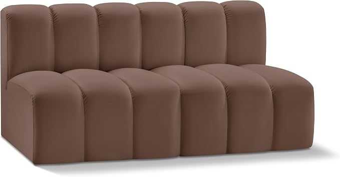 Meridian Furniture 101Brown-S2A Arc Collection Modern | Contemporary Modular by MeridianFurniture