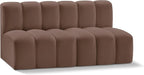 Meridian Furniture 101Brown-S2A Arc Collection Modern | Contemporary Modular by MeridianFurniture