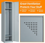 Metal Locker for Home, Dressing Room, Lockable Locker Cabinet - Image 4