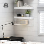 QEEIG White Bathroom Shelves Over Toilet - Image 4