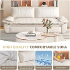 73.2" Sofa Bed Queen, 3-in-1 Pull Out Sofa Bed - Image 4