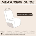 Arfntevss Sectional Recliner Couch Covers Velvet Corner Sectional Sofa Cover - Image 2