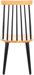 SAFAVIEH Home Collection Burris Natural/Black Windsor Spindle Solid Wood Side - Image 5