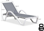 PURPLE LEAF Patio Chaise Lounge Chair - Image 3