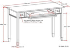 SIMPLIHOME Warm Shaker Desk - Image 3